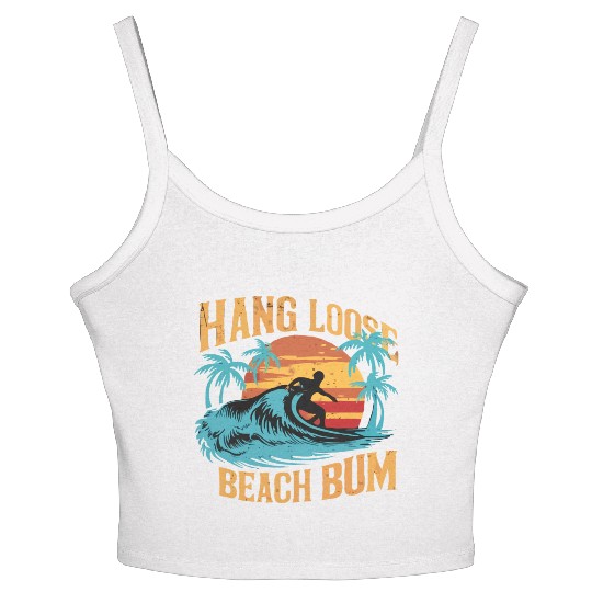 Hang Loose, Beach B Women's Spaghetti Strap Tank Top