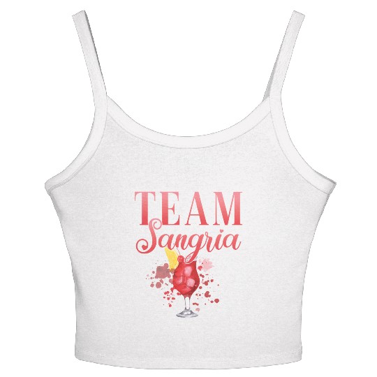 Cocktail Bartender Team Sangria Women's Spaghetti Strap Tank Top