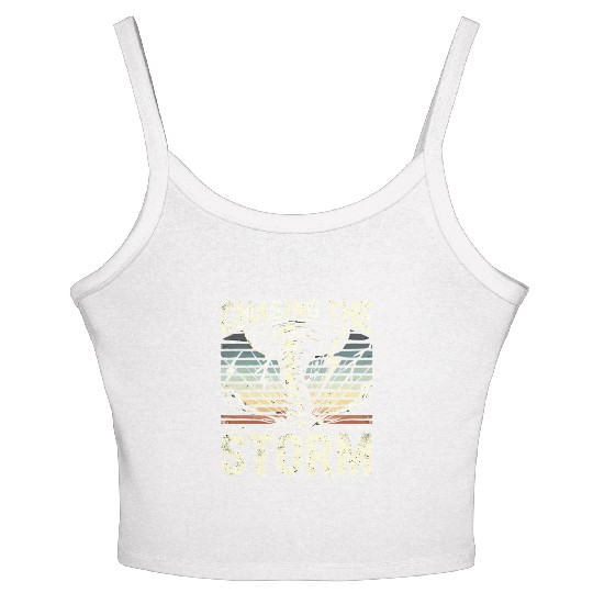 Tornado Chasing Adventures: Embrace Nature's Fury Women's Spaghetti Strap Tank Top