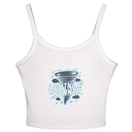 Tornado Chasing Adventures: Embrace Nature's Fury Women's Spaghetti Strap Tank Top