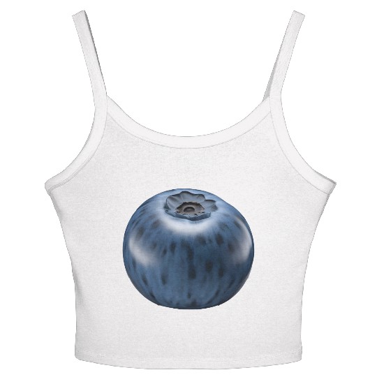 Blueberry Realistic Women's Spaghetti Strap Tank Top