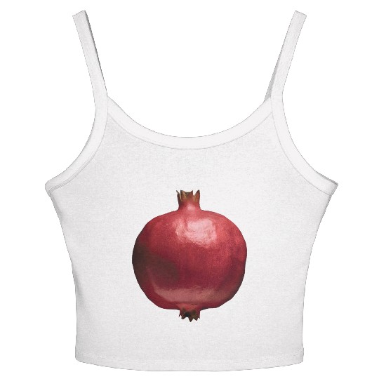 Pomegranate Realistic Women's Spaghetti Strap Tank Top