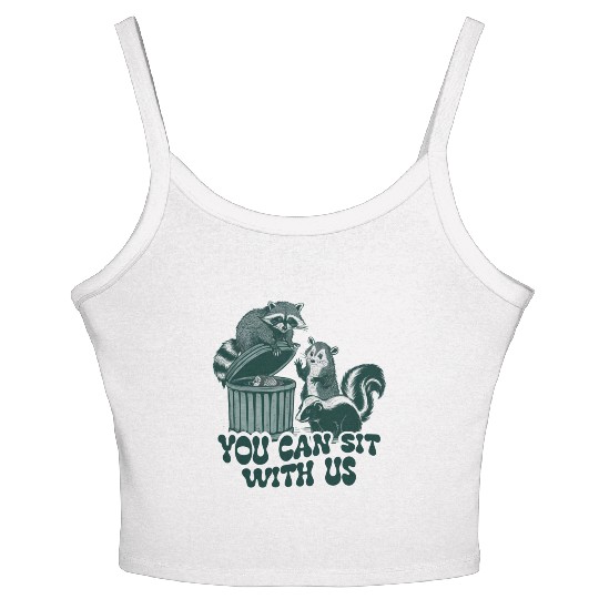 You Can Sit With Us Funny Awesome Women's Spaghetti Strap Tank Top