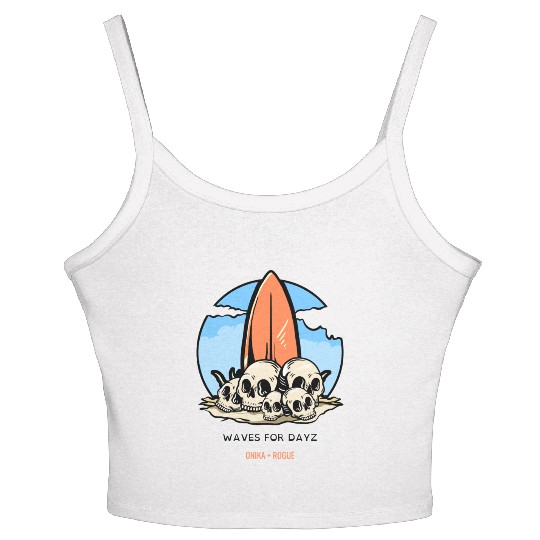 WAVES FOR DAYZ ONIKA + ROGUE Women's Spaghetti Strap Tank Top