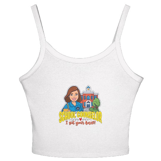 School Counselor I Got Your Back School Therapist Women's Spaghetti Strap Tank Top