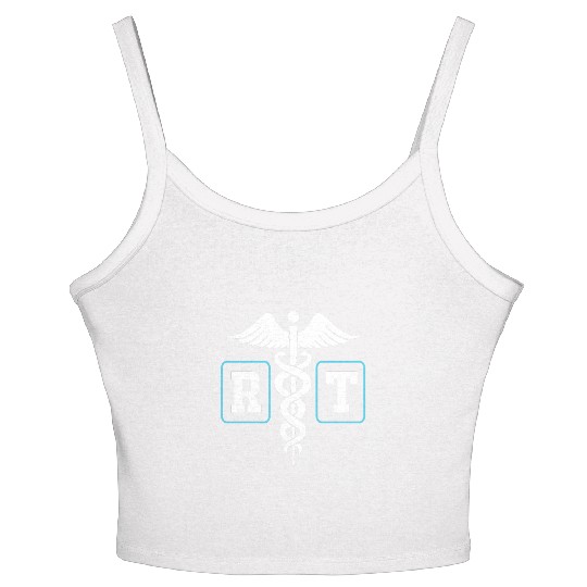 Funny Medical Symbol RT Respiratory Therapist Women's Spaghetti Strap Tank Top