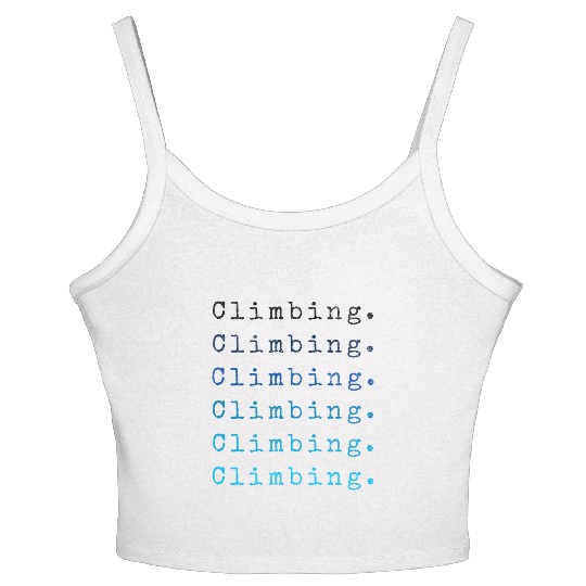 Classic climbing Women's Spaghetti Strap Tank Top bouldering vintage retro
