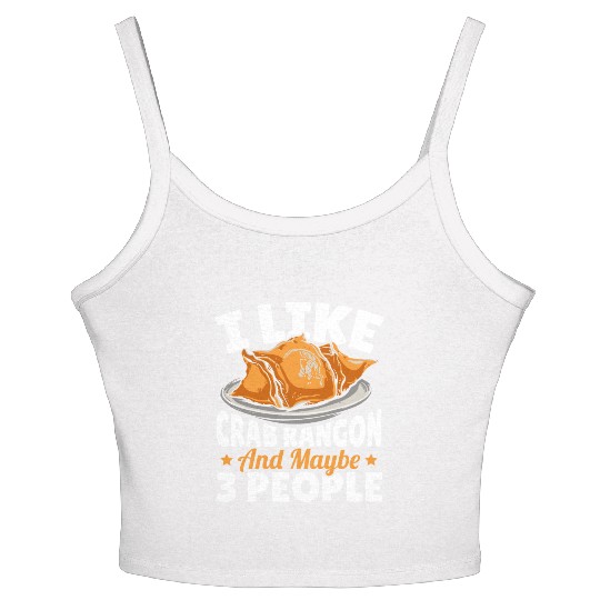 I Like Crab Rangoon And Maybe 3 People Women's Spaghetti Strap Tank Top