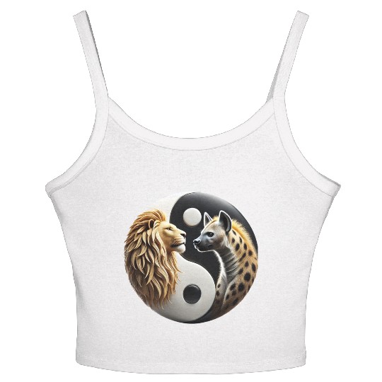 Lion & Hyena - Yin-Yang Women's Spaghetti Strap Tank Top