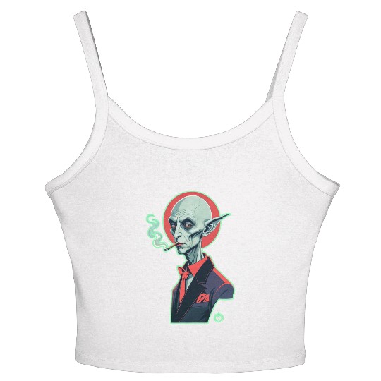 NOSFERATU WEED Women's Spaghetti Strap Tank Top