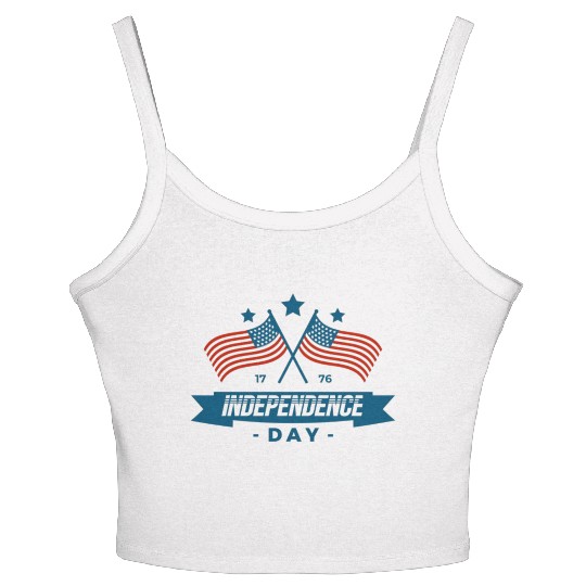 Independence day Women's Spaghetti Strap Tank Top