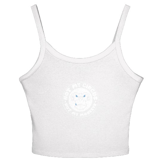 Not my Circus, not my Monkeys! Funny Animal Monkey Women's Spaghetti Strap Tank Top