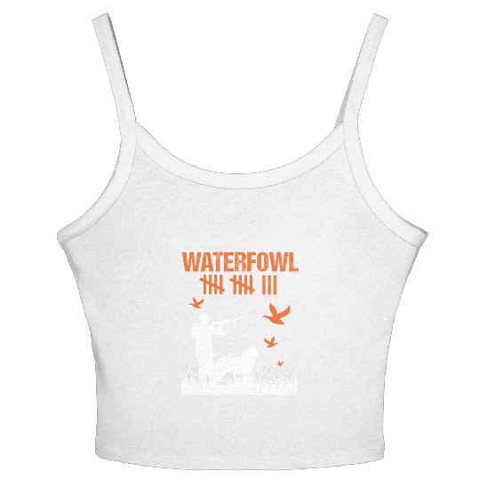 Funny Waterfowl Hunting Score Card Duck Hunting Women's Spaghetti Strap Tank Top