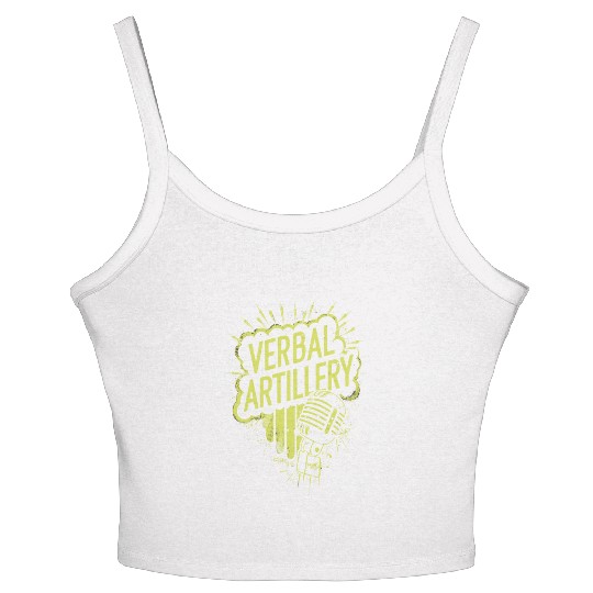 Epic Lyrical Battle of the Titans: Hip Hop Rap Women's Spaghetti Strap Tank Top