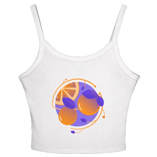 Orange Fruit Women's Spaghetti Strap Tank Top