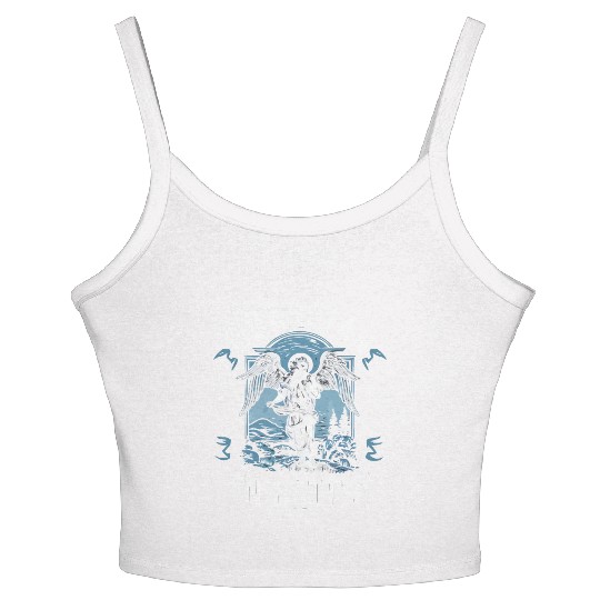 Archangel Michael Catholic Christianity Angel Women's Spaghetti Strap Tank Top