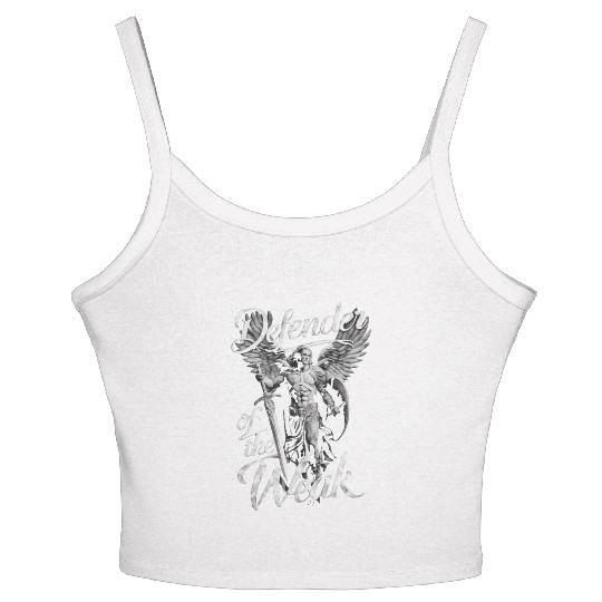 Archangel Michael Catholic Christianity Angel Women's Spaghetti Strap Tank Top