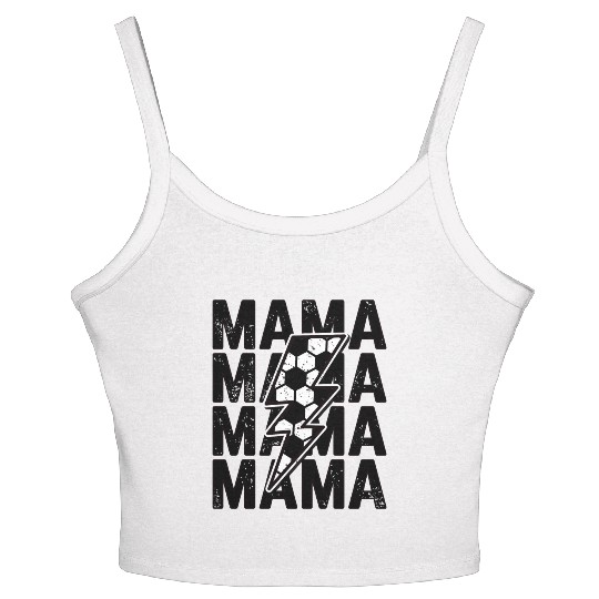 Soccer Mama Lightning Bolt Women's Spaghetti Strap Tank Top