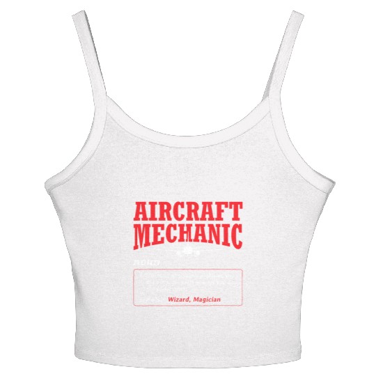 Aircraft Mechanic Definition Airplane Aircraft Women's Spaghetti Strap Tank Top
