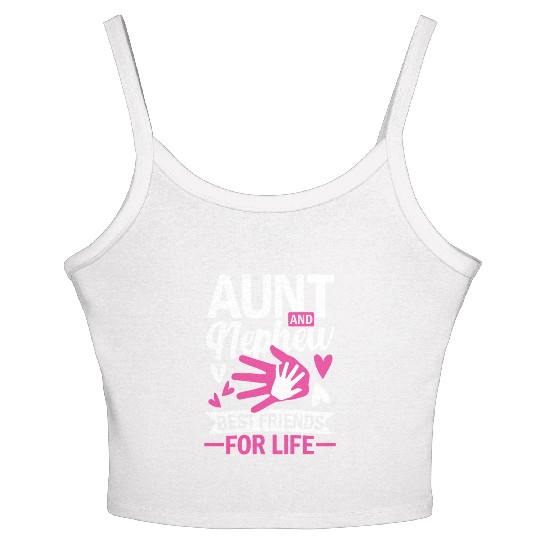 aunt and nephew best friends for life Women's Spaghetti Strap Tank Top