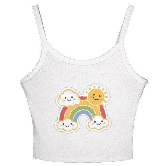Rainbow Bright Women's Spaghetti Strap Tank Top