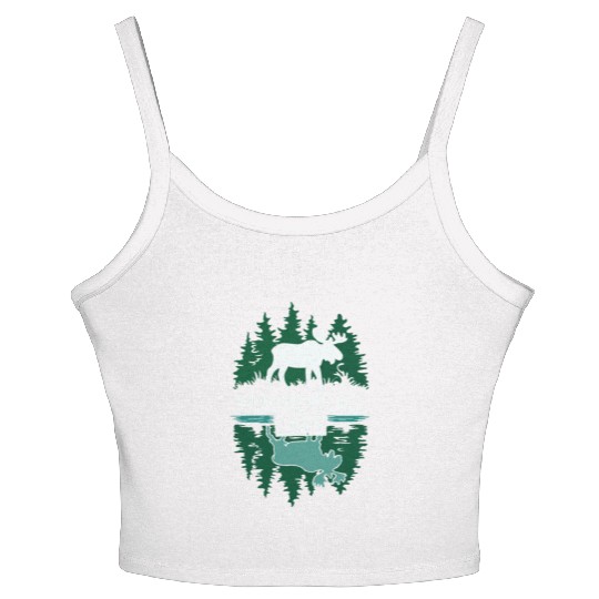 Moosehead Lake Maine. Women's Spaghetti Strap Tank Top