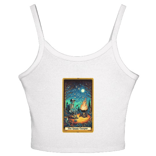 The Happy Camper Tarot Women's Spaghetti Strap Tank Top