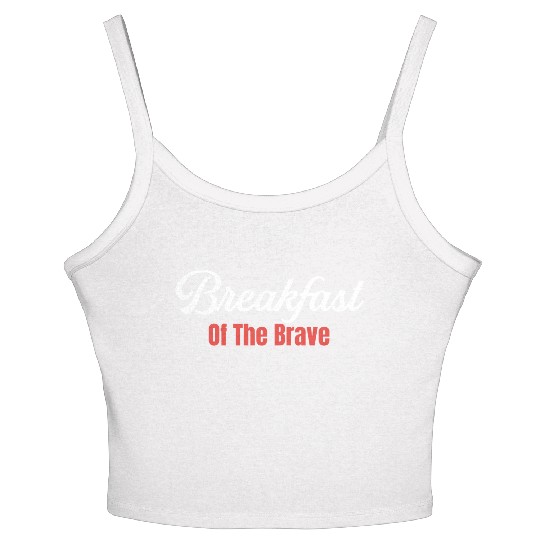 Breakfast Of The Brave Bacon and Cheese Meaty Women's Spaghetti Strap Tank Top