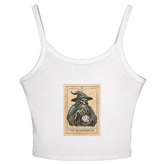 Necromancer - Spooky Necromancer Bones Necromancer Women's Spaghetti Strap Tank Top