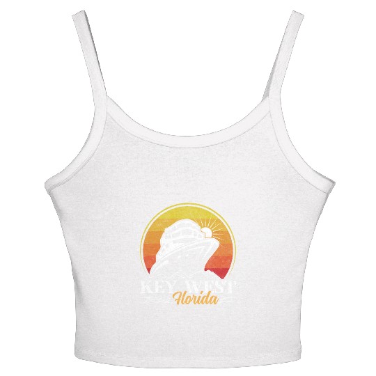 KEY-WEST FLORDIA Sailing West Keys Sailing Outfit Women's Spaghetti Strap Tank Top
