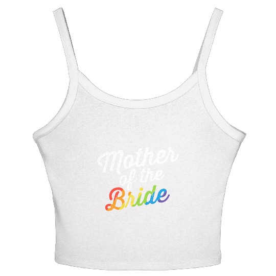 Mother Of The Bride Gay Lesbian Wedding LGBT Same Women's Spaghetti Strap Tank Top