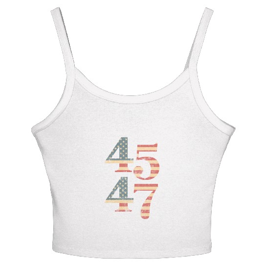 45 47 Vintage US Election Women's Spaghetti Strap Tank Top