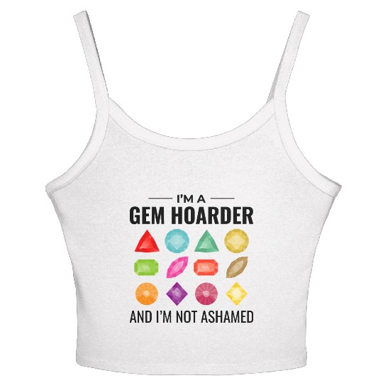 Crystal Collecting Rock Hunting Mineral Collector Women's Spaghetti Strap Tank Top