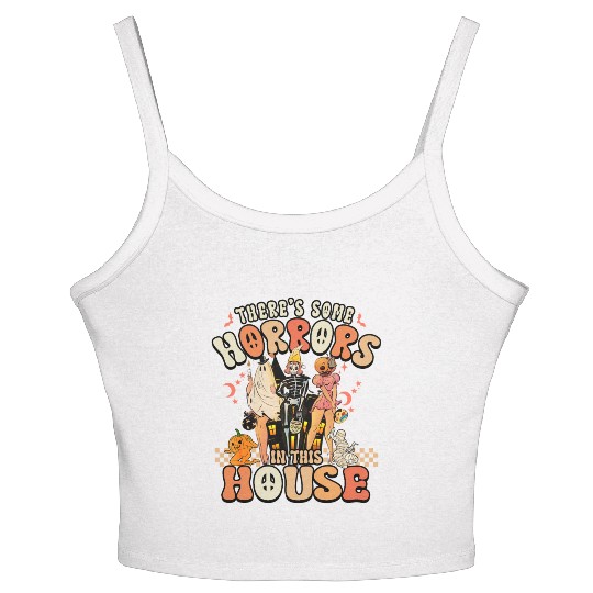 Halloween There's some horrors in this house Women's Spaghetti Strap Tank Top