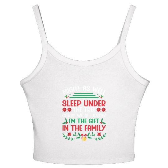 Christmas Humor Men Women Favorite Person Funny Women's Spaghetti Strap Tank Top