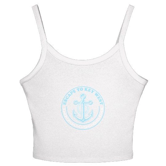 Florida ESCAPE TO KEY-WEST Sailing Outfit Women's Spaghetti Strap Tank Top
