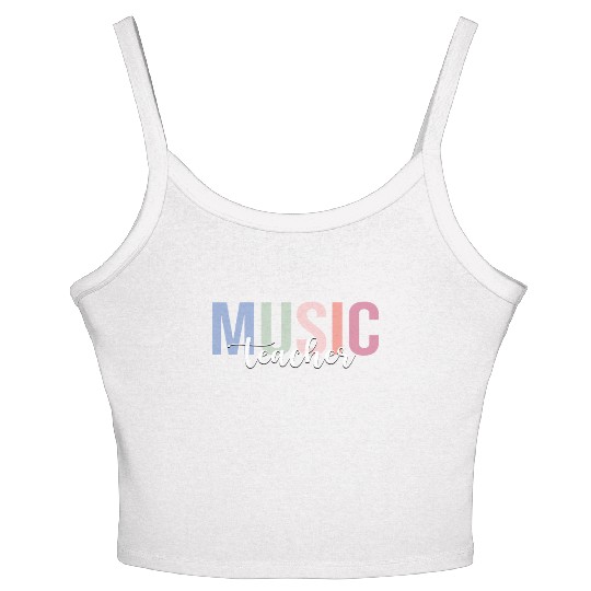 Music Teacher School Musician Women's Spaghetti Strap Tank Top