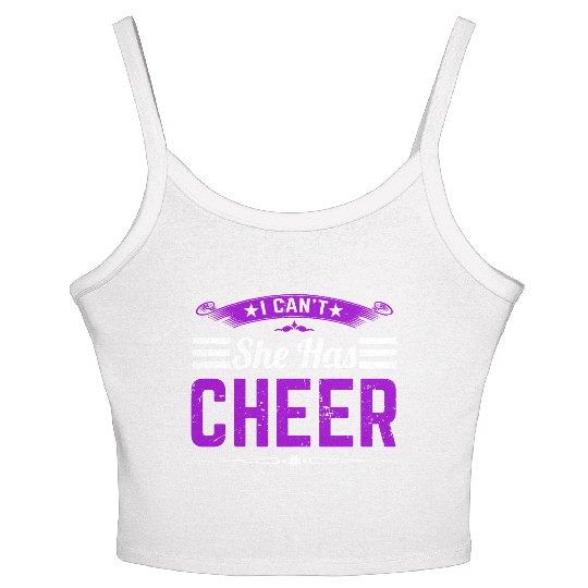 She Has Cheer Mom Cheerleading Mommy Mother's Day Women's Spaghetti Strap Tank Top