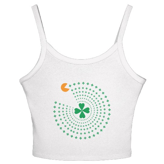 St Patrick Pacman Women's Spaghetti Strap Tank Top