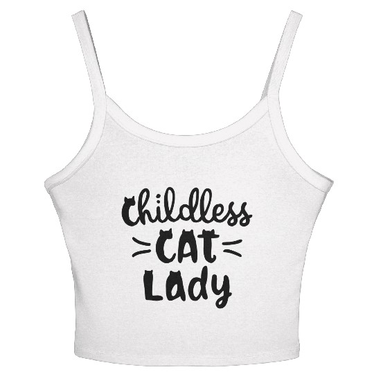 Childless Cat Lady Kamala Harris Women's Spaghetti Strap Tank Top