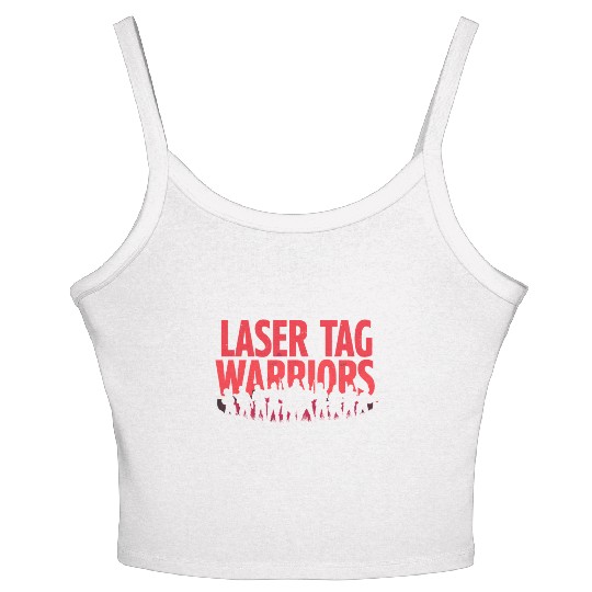 Laser Tag Champion Retro Gamer Night Out Team Women's Spaghetti Strap Tank Top