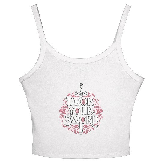 Drop. Your. Sword. - The Princess Bride Inspired Women's Spaghetti Strap Tank Top
