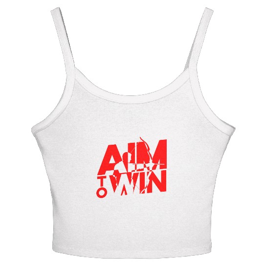 Archery Archer Aim to Win Women's Spaghetti Strap Tank Top