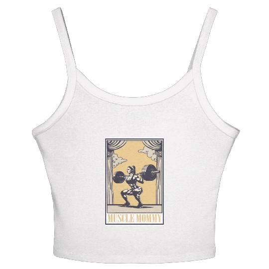 Tarot Cards Muscle Mommy for Strength & Women's Spaghetti Strap Tank Top