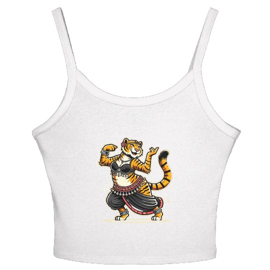 Tribal Fusion Rhythmic Dance Art For Belly Dance Women's Spaghetti Strap Tank Top