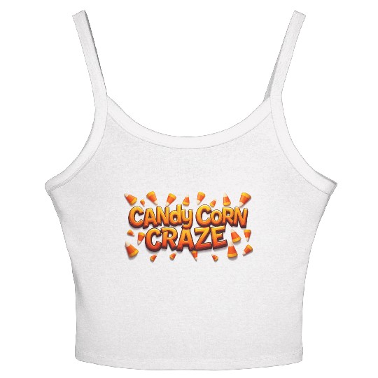Candy Corn Craze! Women's Spaghetti Strap Tank Top