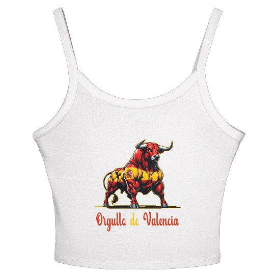 The pride Valencia flag design Women's Spaghetti Strap Tank Top