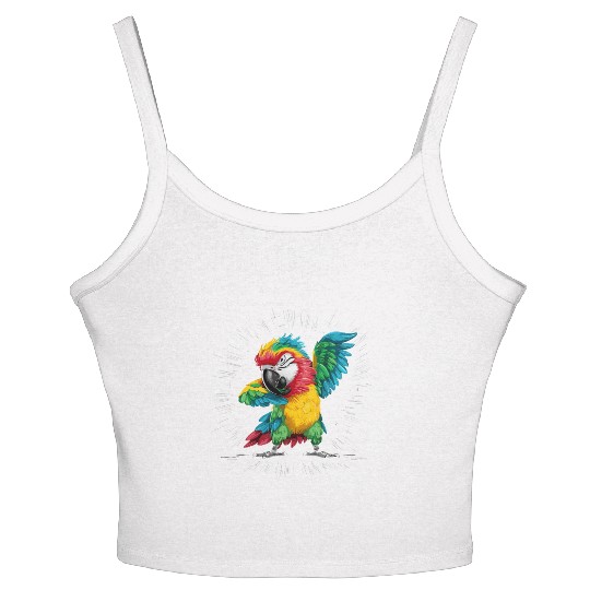 Macaw Parrot for a Bird Lover Animal Lover Women's Spaghetti Strap Tank Top