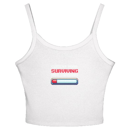 Depression Awareness Surviving, Not Thriving Women's Spaghetti Strap Tank Top