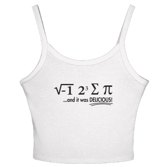 I Ate Some Pie And It Was Delicious 8 Pi Day 1WH1 Women's Spaghetti Strap Tank Top